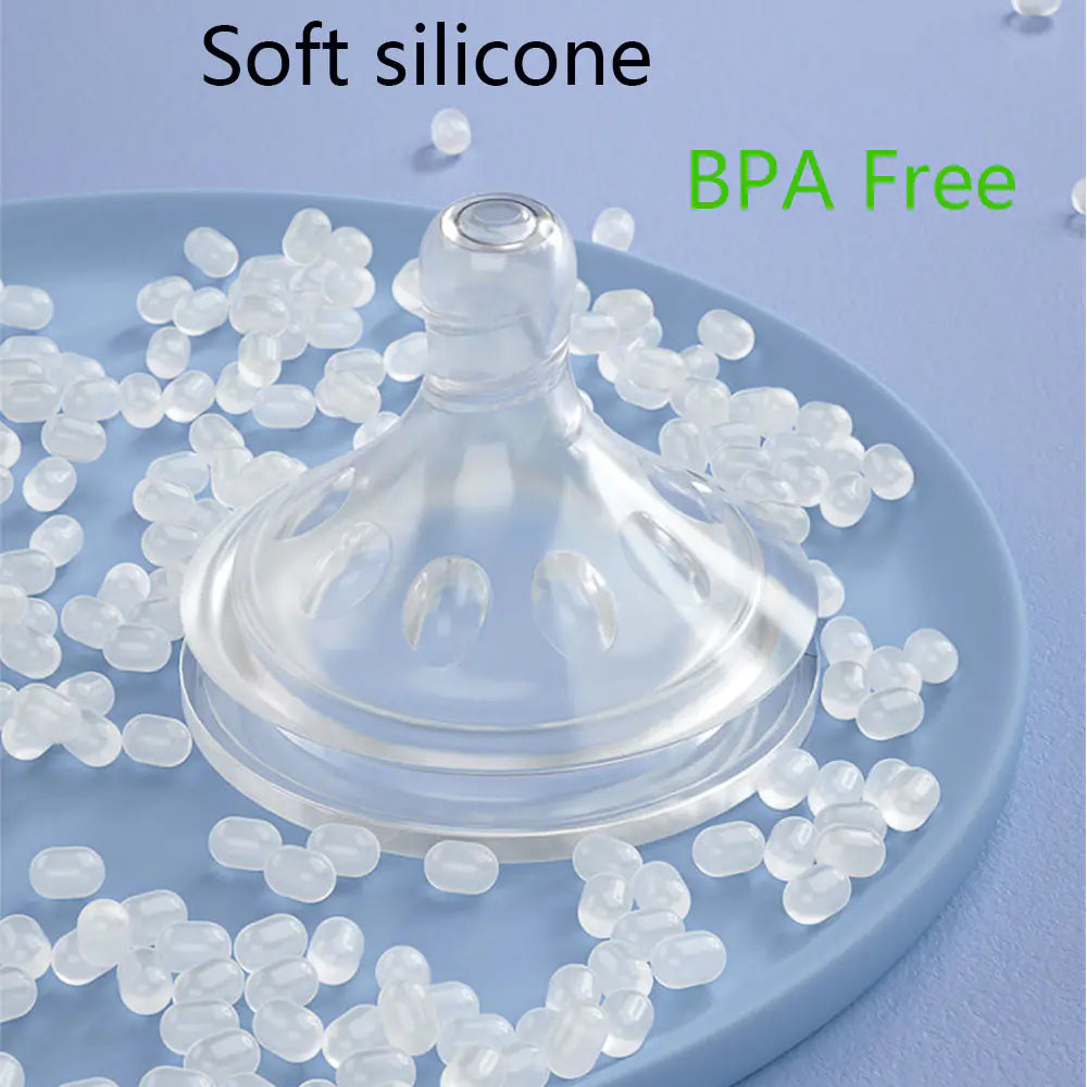 Baby Silicone Feeding Bottle Imitating Breast Milk