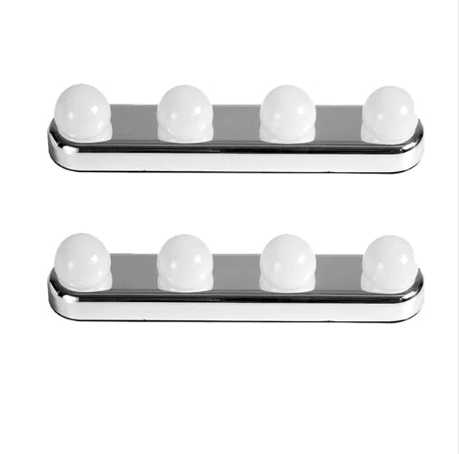 4-Bulb LED Makeup Mirror Light with Suction Cups