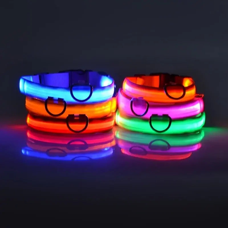 “GlowSafe™ LED Dog Collar – USB Rechargeable & Adjustable”