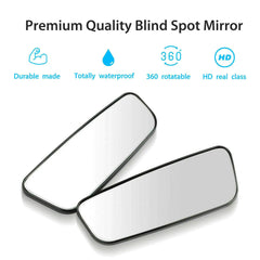 Blind Spot Mirror 360° Wide Angle Pair for Vehicles