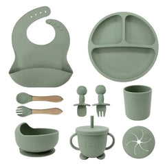 Baby Soft Silicone Feeding Tableware Set - BPA Free