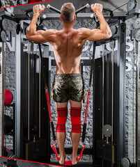 Indoor Pull-Up Trainer with Resistance Bands and Straps