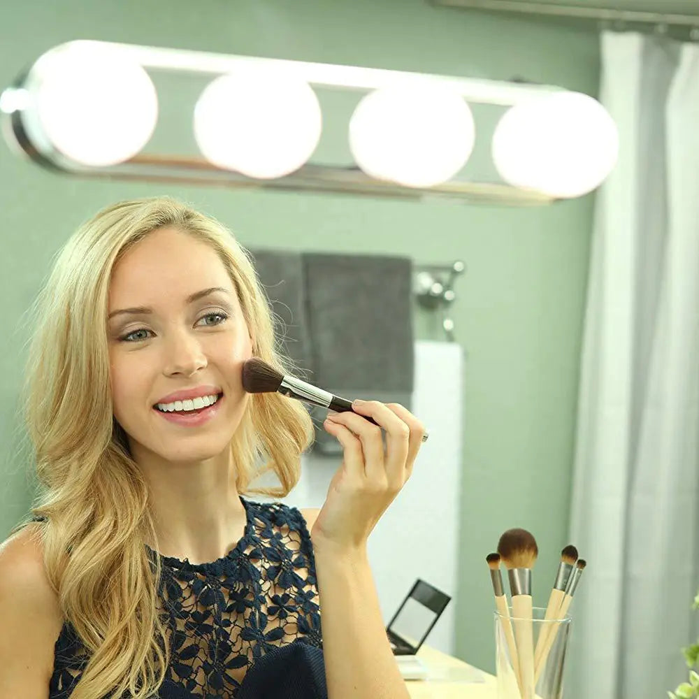 4-Bulb LED Makeup Mirror Light with Suction Cups