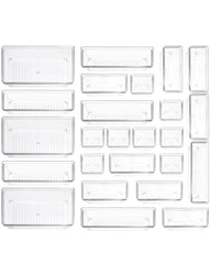 Clear Plastic Drawer Organizer Storage - 25 Pcs