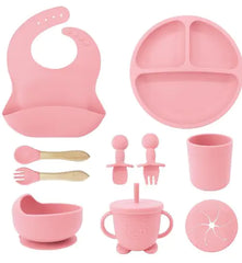 Baby Soft Silicone Feeding Tableware Set - BPA Free