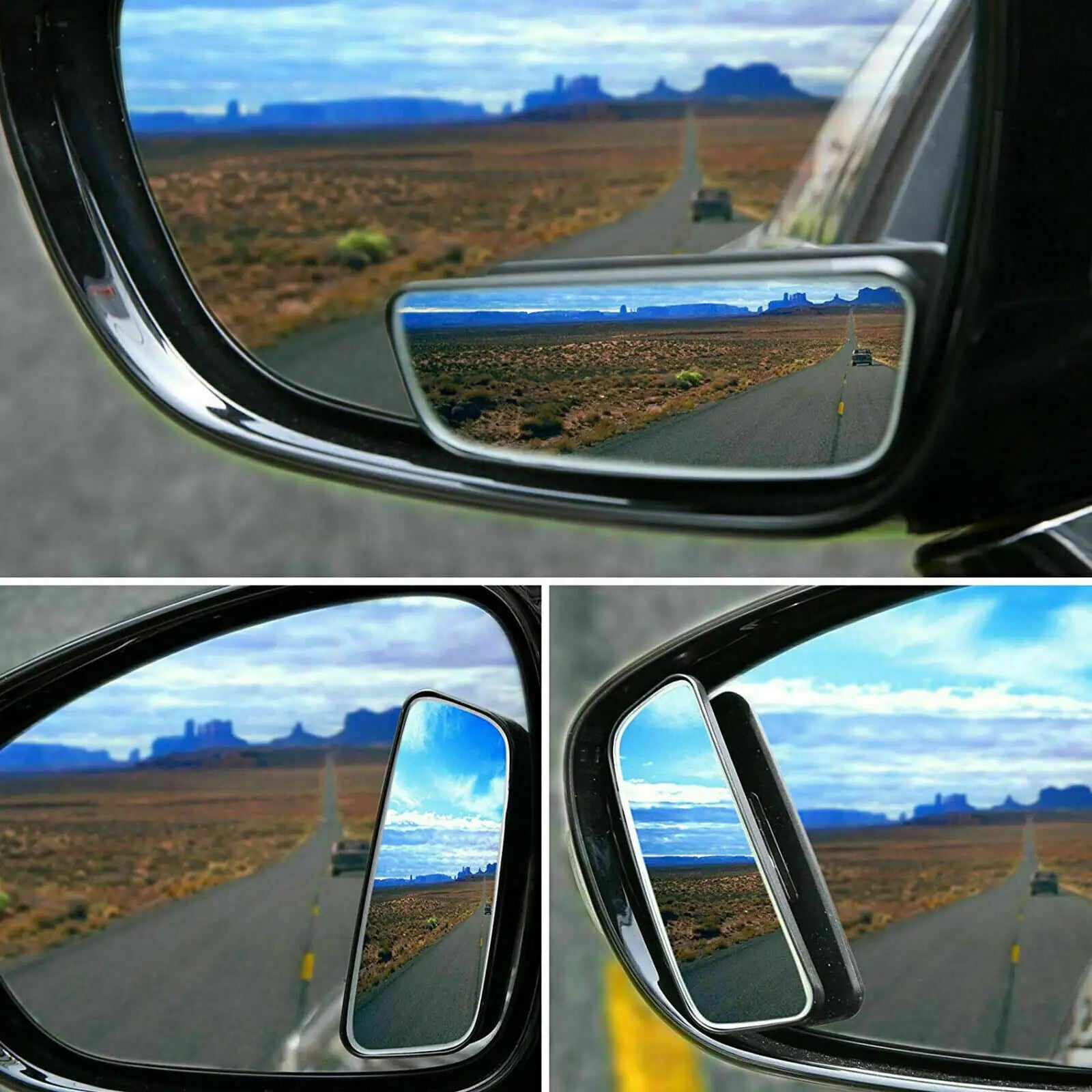 Blind Spot Mirror 360° Wide Angle Pair for Vehicles