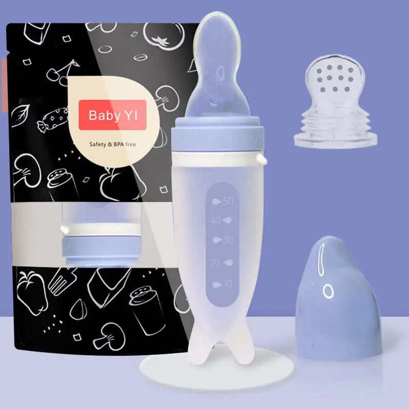 Silicone Feeding Bottle for Newborn - Dolphin Multi-Use