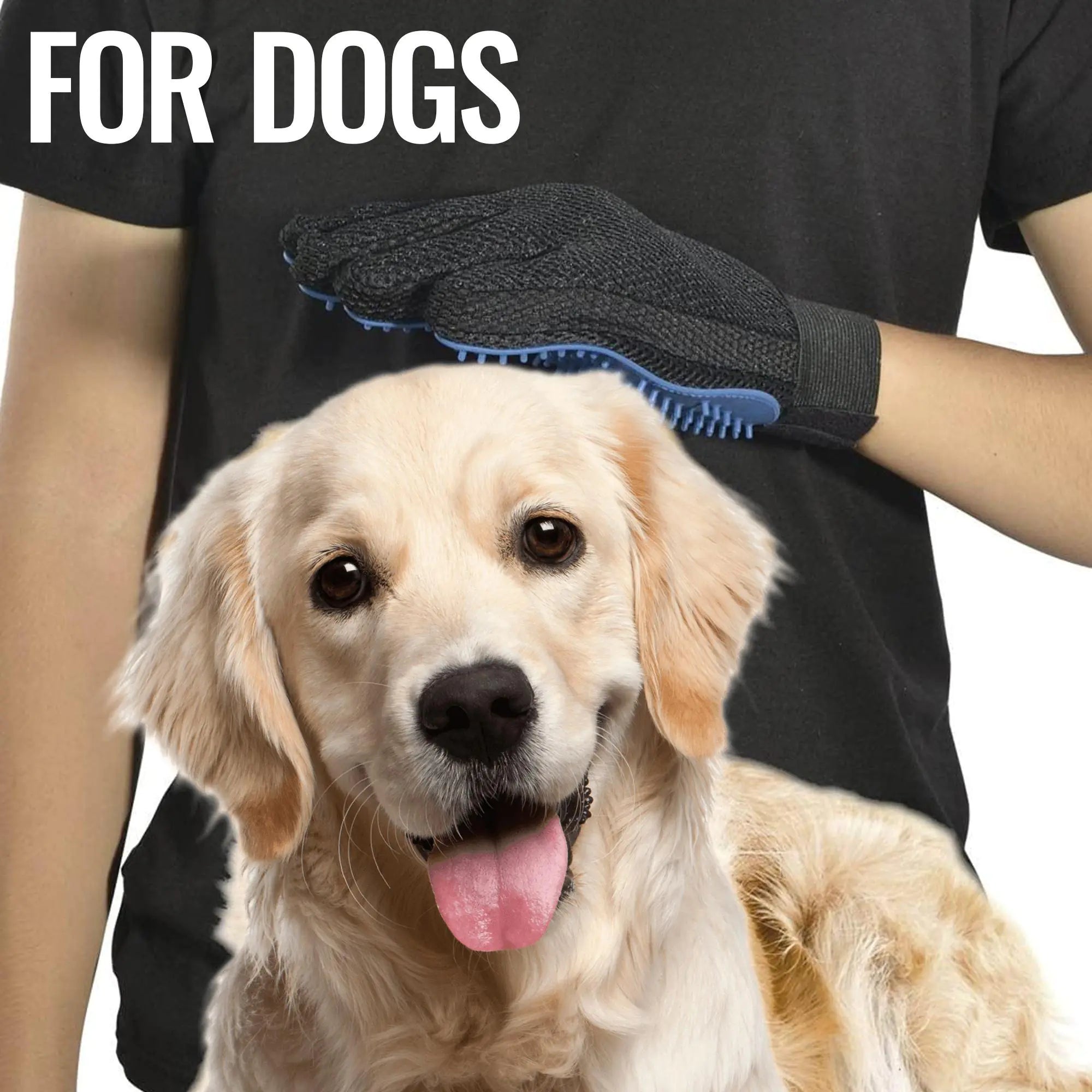 Pet Grooming Gloves - Deshedding Hair Removal Massage Pair